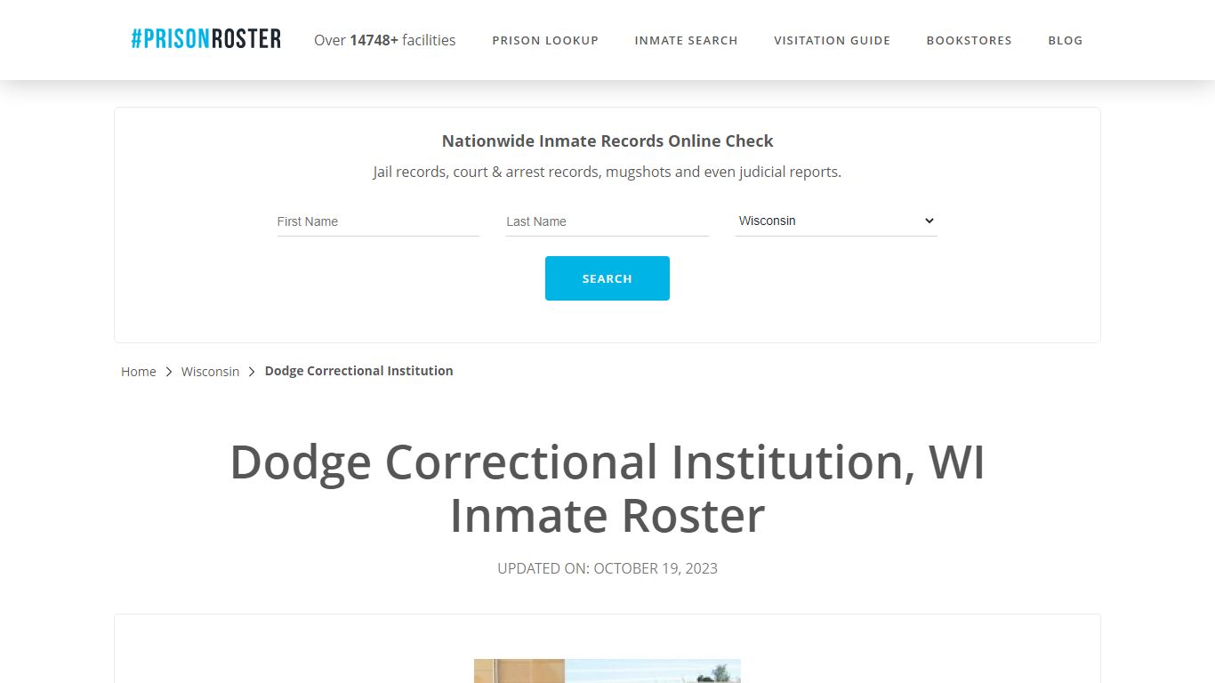Dodge Correctional Institution, WI Inmate Roster - Prisonroster